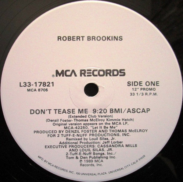 Don't Tease Me Robert Brookins