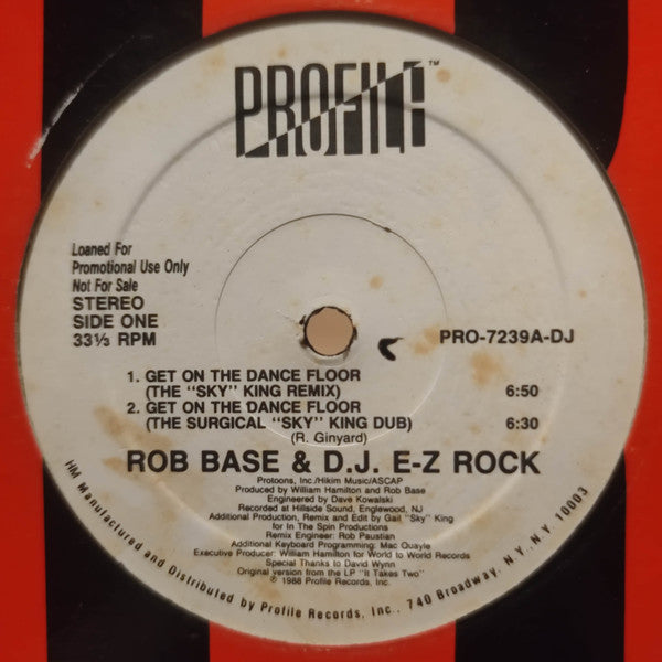 Get On The Dance Floor Rob Base & DJ E-Z Rock