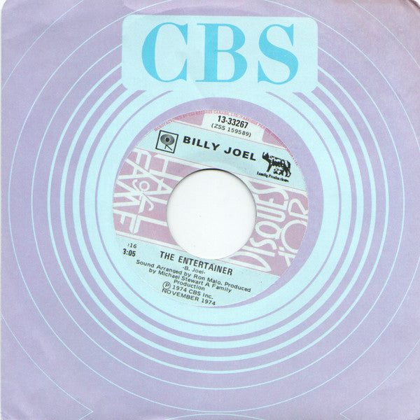 Piano Man / The Entertainer Billy Joel