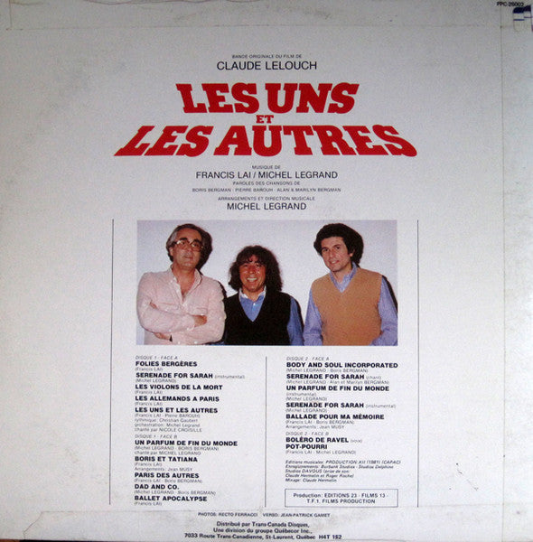 Les Uns Et Les Autres (Bande Originale Du Film) Francis Lai,Michel Legrand