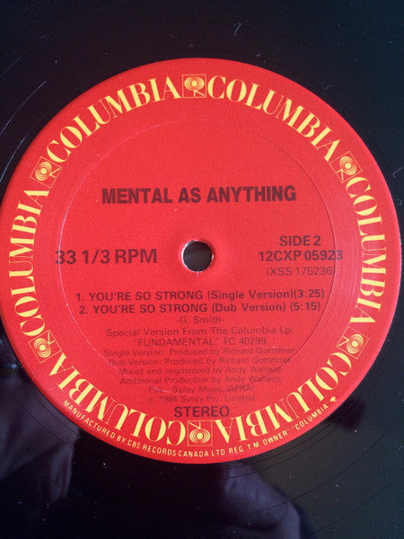 You're So Strong Mental As Anything