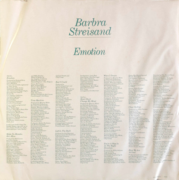 Emotion 3 Barbra Streisand