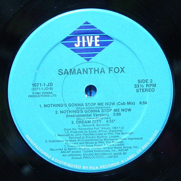 Nothing's Gonna Stop Me Now Samantha Fox