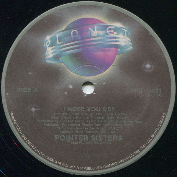 I Need You Pointer Sisters