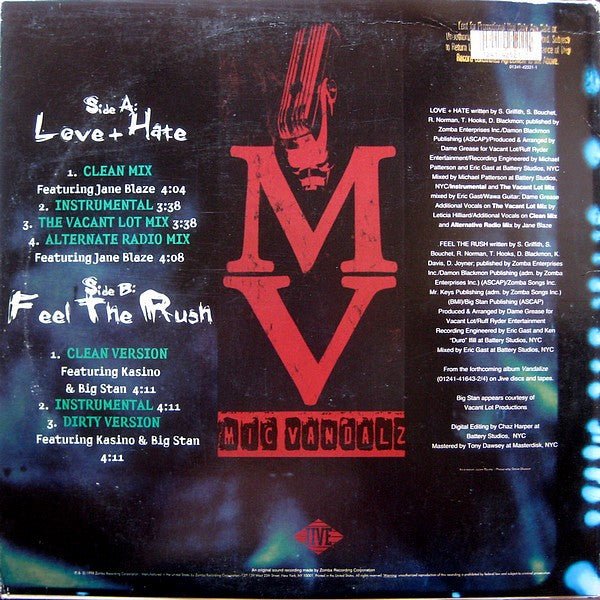 Love + Hate / Feel The Rush Mic Vandalz