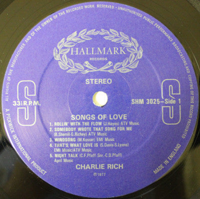 Songs Of Love Charlie Rich