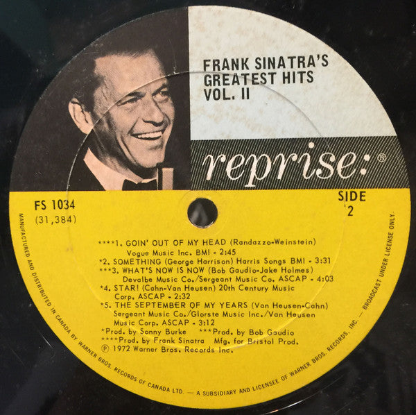 Frank Sinatra's Greatest Hits Vol. 2 Frank Sinatra