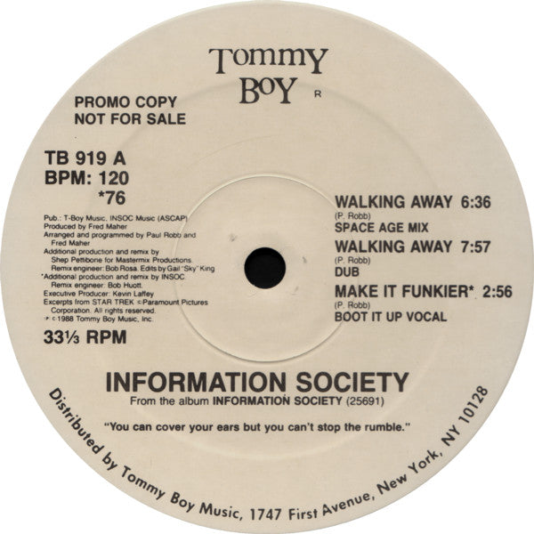 Information Society - Walking Away