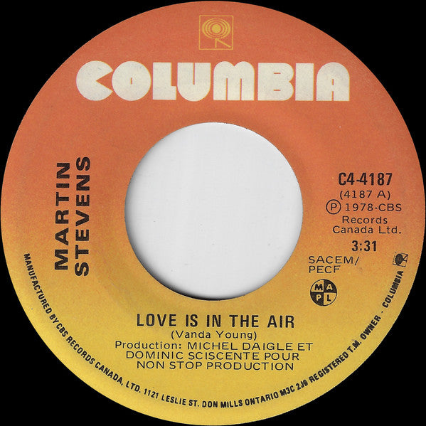 Martin Stevens - Love Is In The Air