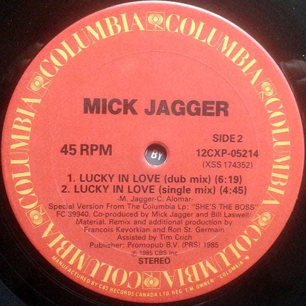 Lucky In Love Mick Jagger