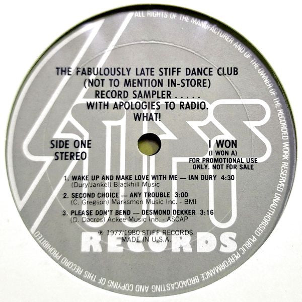 Various - The Fabulously Late Stiff Dance Club