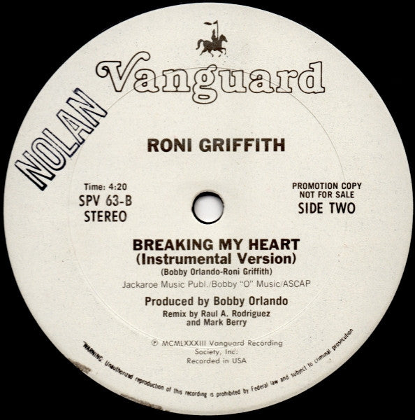 Breaking My Heart Roni Griffith