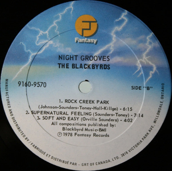 Night Grooves The Blackbyrds