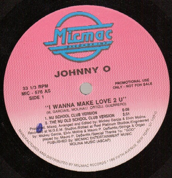 I Wanna Make Love 2 U Johnny O