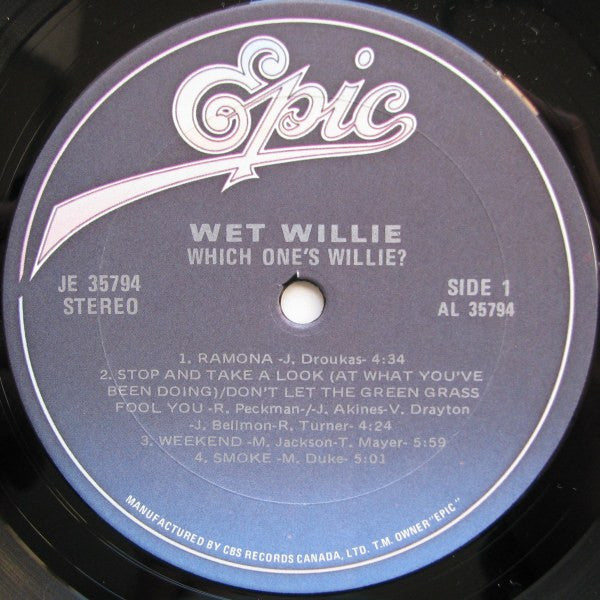 Which One's Willie? Wet Willie