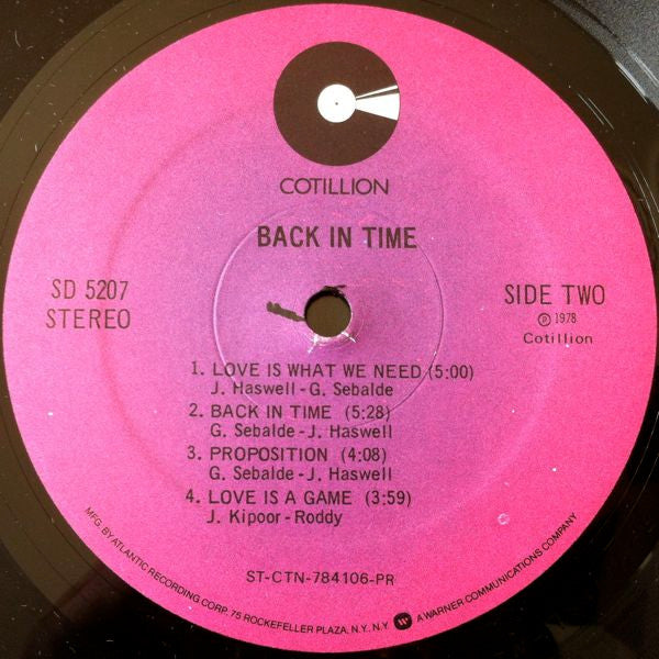 Back In Time Back In Time