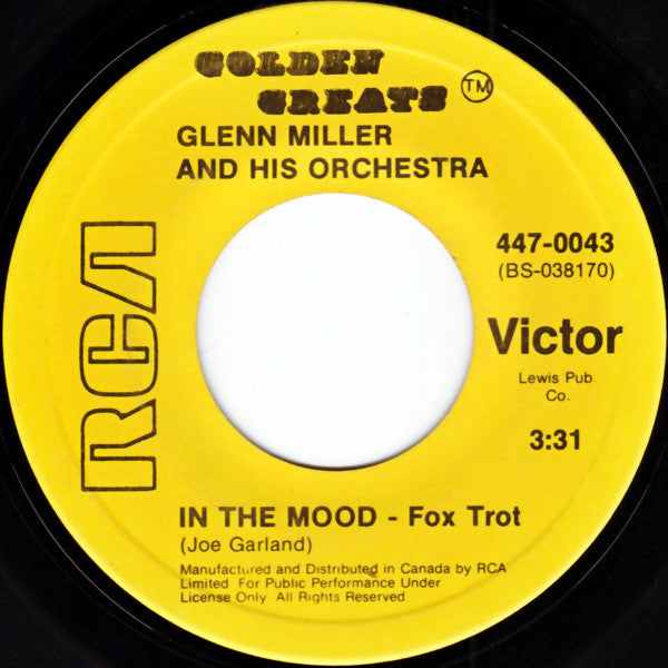 Glenn Miller And His Orchestra - In The Mood / A String Of Pearls