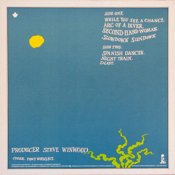 Arc Of A Diver Steve Winwood