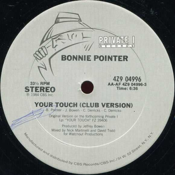 Your Touch Bonnie Pointer