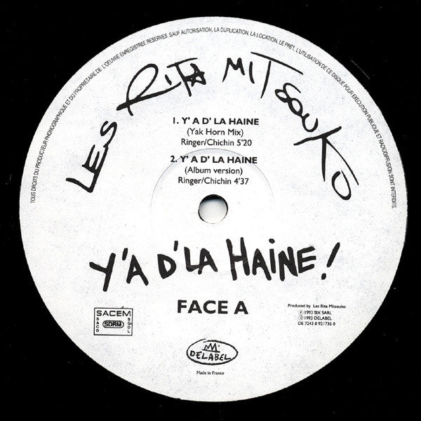 Y'A D'La Haine Les Rita Mitsouko