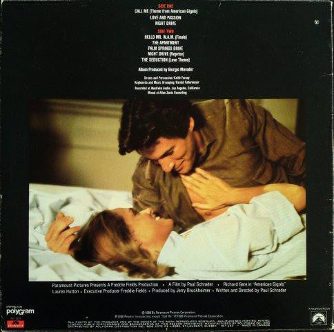 American Gigolo (Original Soundtrack Recording) Various,Giorgio Moroder