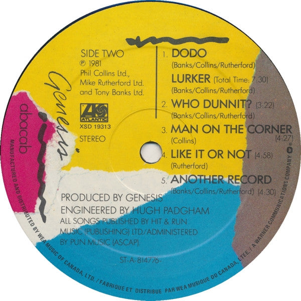 Abacab Genesis