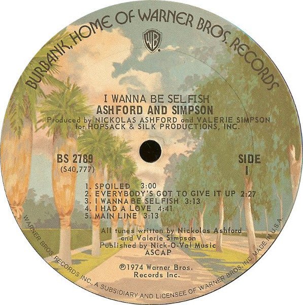 I Wanna Be Selfish Ashford & Simpson