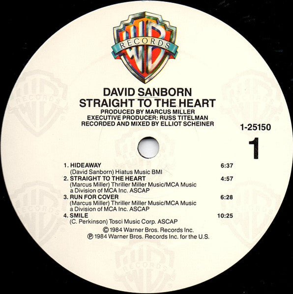 Straight To The Heart David Sanborn