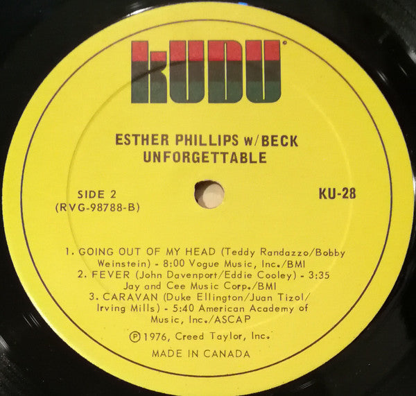 For All We Know Esther Phillips,Joe Beck