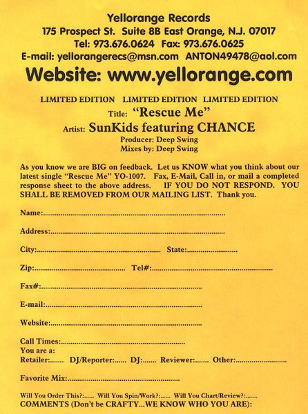 Rescue Me Sunkids,Chance