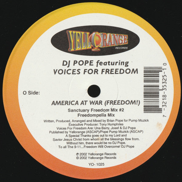 America At War (Freedom) DJ Pope,Voices For Freedom