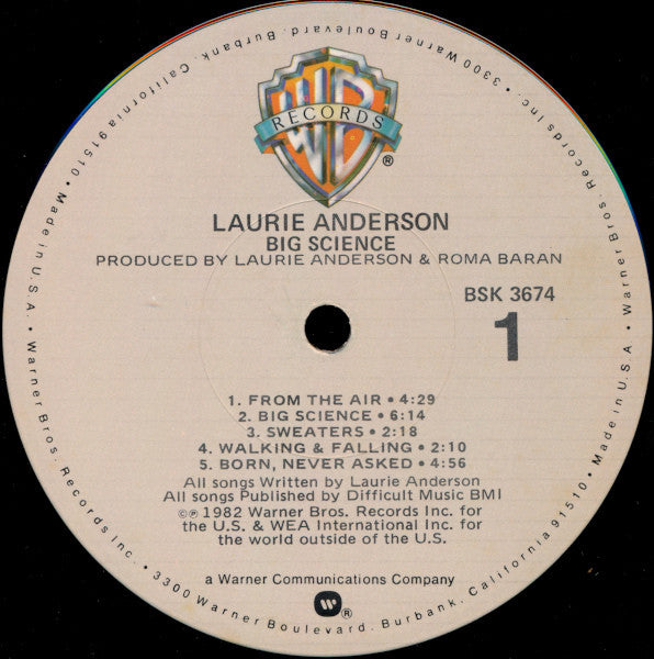 Big Science Laurie Anderson