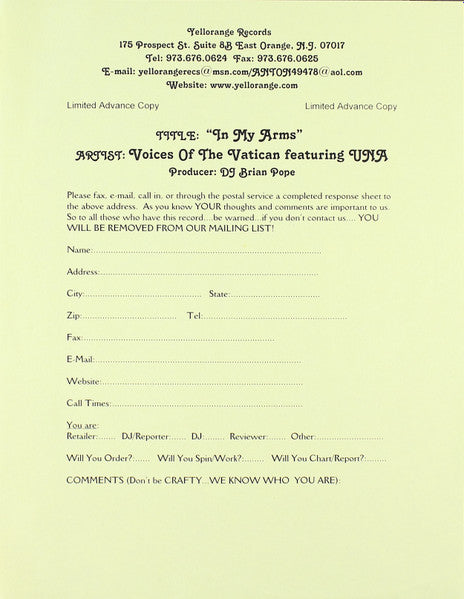 In My Arms | Rectangle Triangle