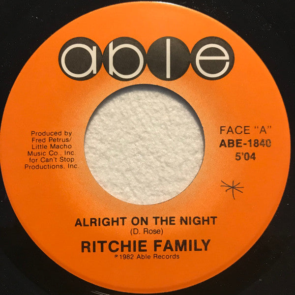 The Ritchie Family - Alright On The Night