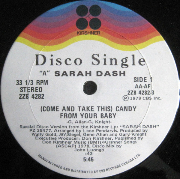 (Come And Take This) Candy From Your Baby Sarah Dash