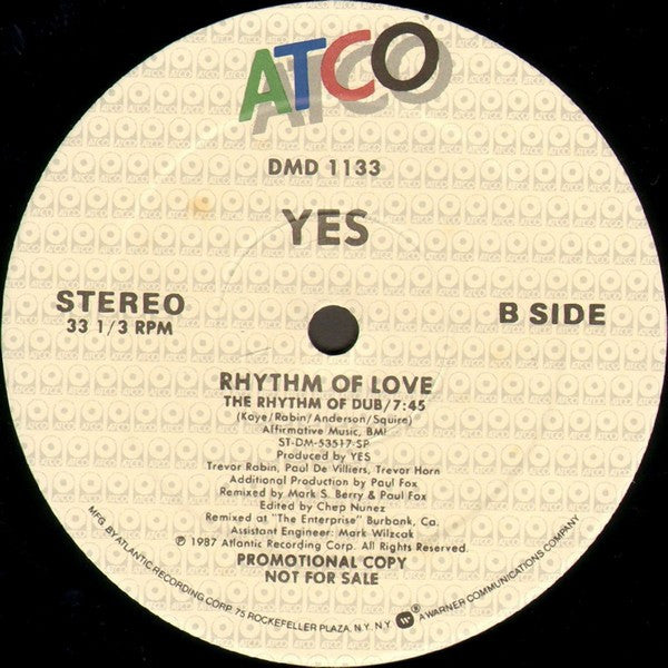 Rhythm Of Love Yes