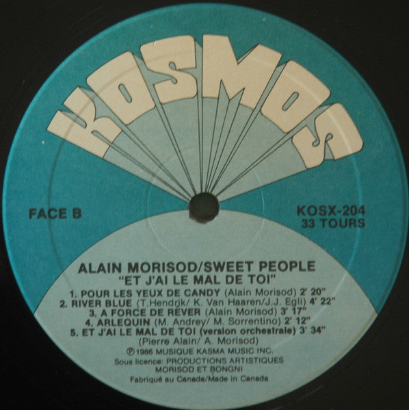 Et J'ai Le Mal De Toi Alain Morisod,Sweet People