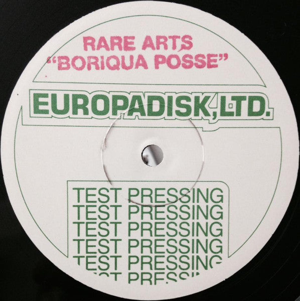 Rectangle Triangle Boriqua Posse album cover with vibrant geometric shapes and bold typography on a dark background