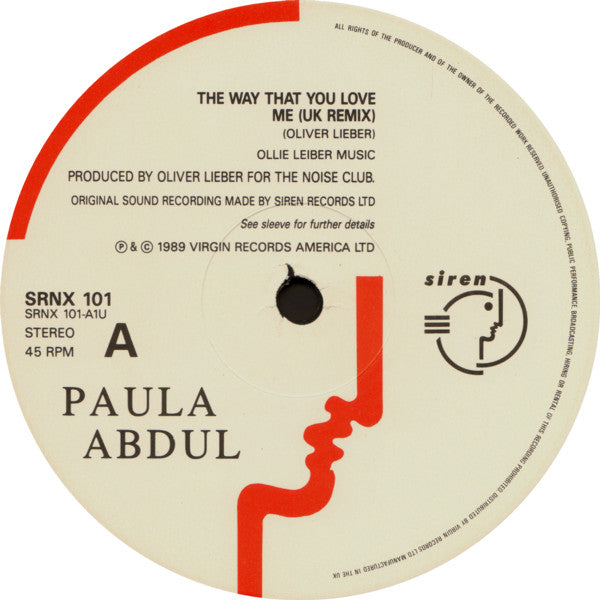 (It's Just) The Way That You Love Me Paula Abdul