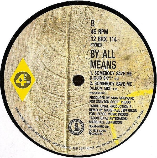 Somebody Save Me (Altered States) By All Means