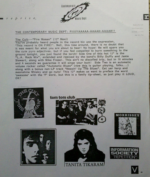 Fire Woman The Cult
