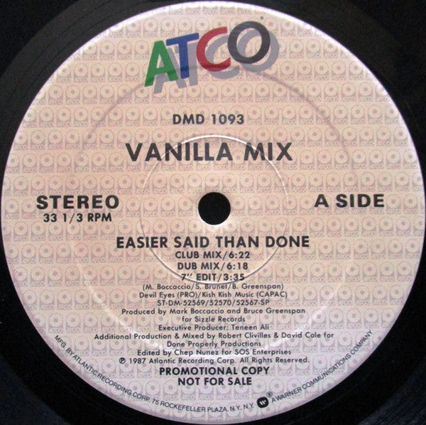 Easier Said Than Done Vanilla Mix