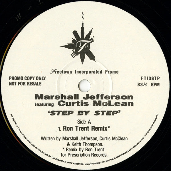 Marshall Jefferson Featuring Curtis McLean* - Step By Step