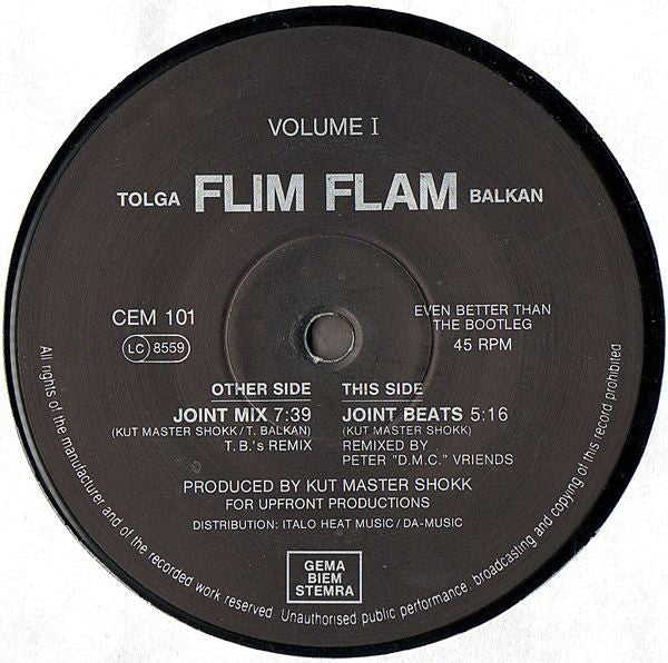 Volume I Tolga "Flim Flam" Balkan