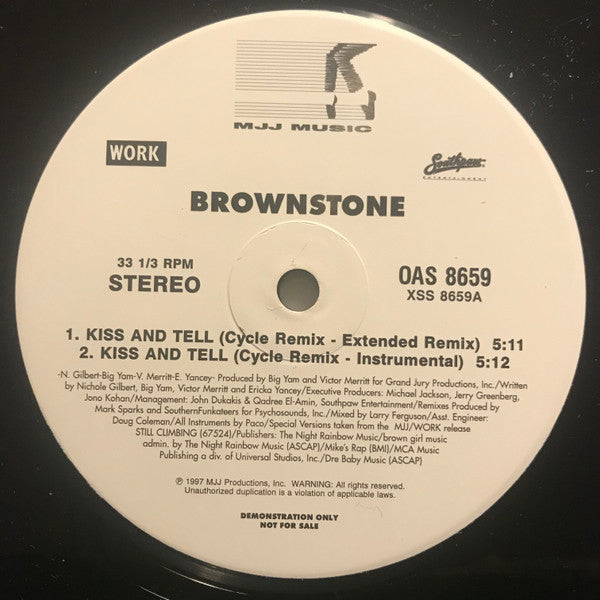 Kiss And Tell Brownstone