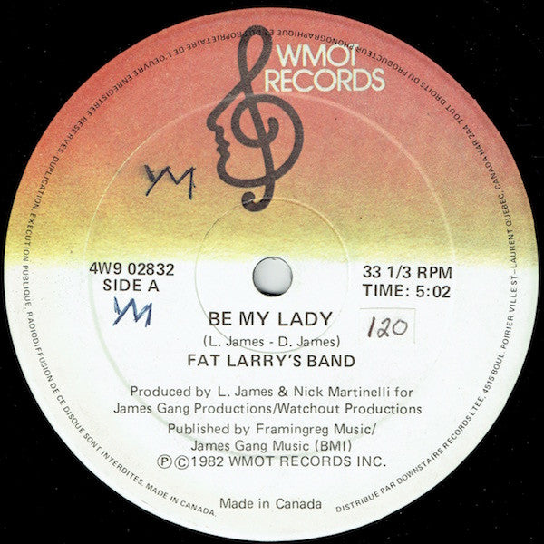 Be My Lady / Act Like You Know Fat Larry's Band