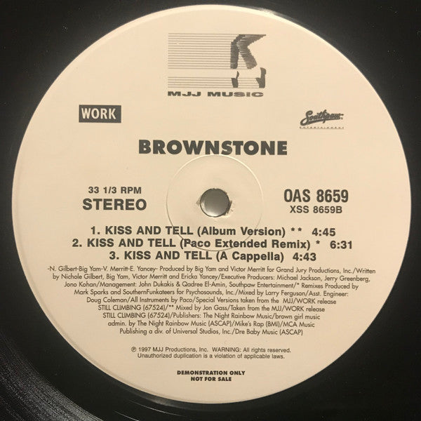 Kiss And Tell Brownstone