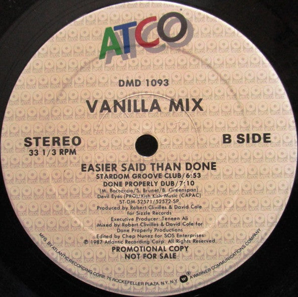Easier Said Than Done Vanilla Mix