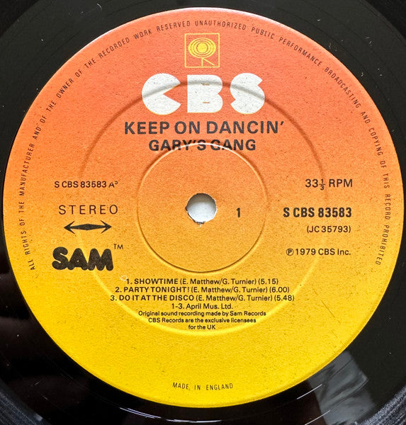 Keep On Dancin' Gary's Gang