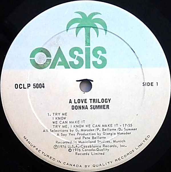 A Love Trilogy Donna Summer